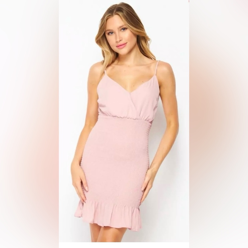 Love Tree Blush Pink Mini Dress